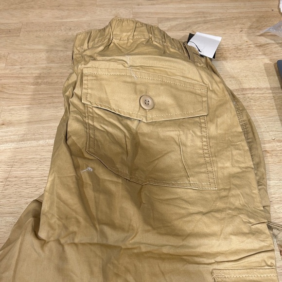 Men's Tan Cargo Shorts - Picture 2 of 4